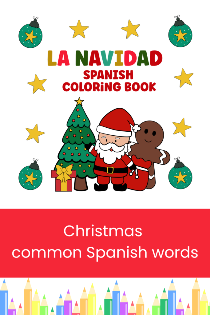 Christmas Spanish Coloring Book