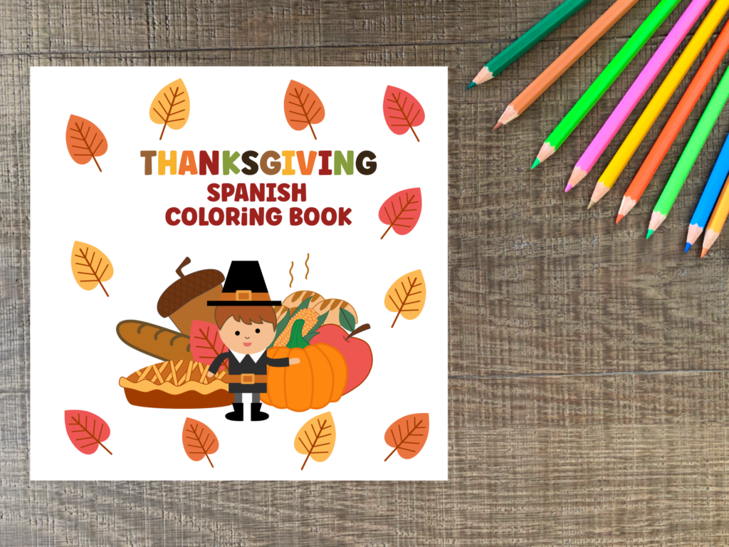 Thanskgiving Spanish Coloring Book